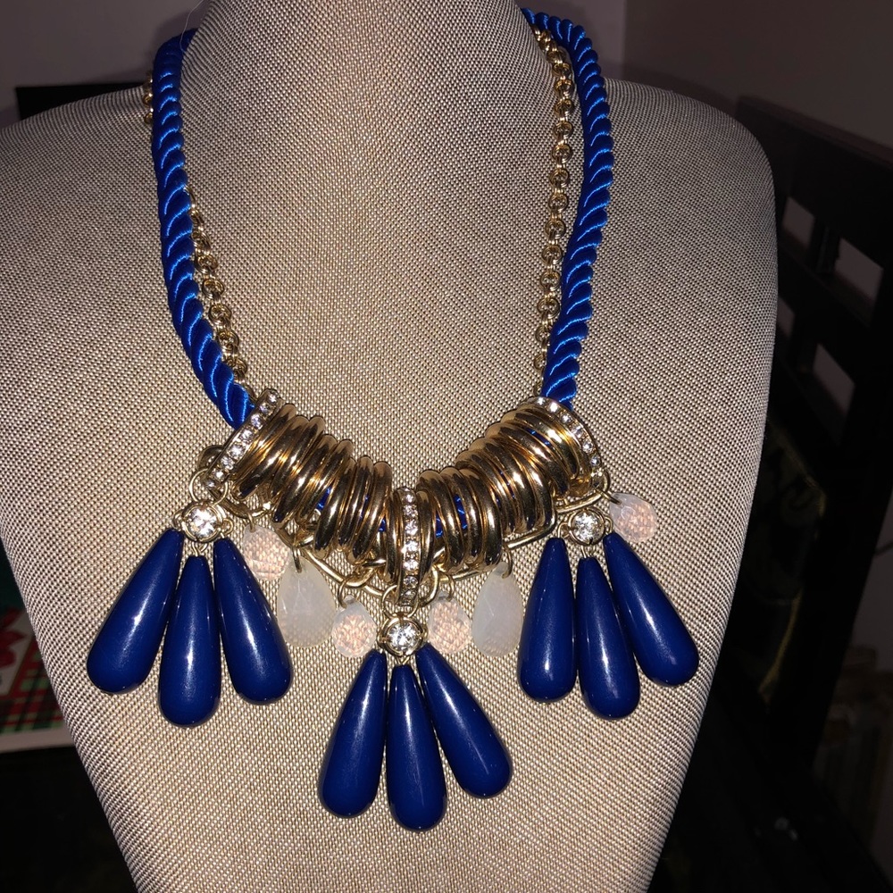 💖Blue teardrop bead Necklace